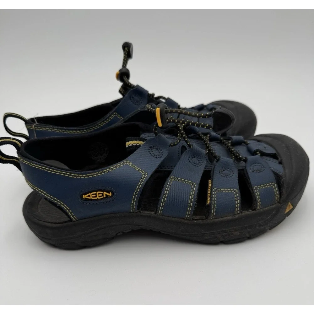 Keen Men's 6 Waterproof Trail Hiking Sandals‎ Blue XT1205 Waterproof Closed Toe